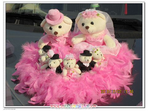 卡通婚车,时尚花车装饰全套 精品饰品 beihai365.com 高清图片