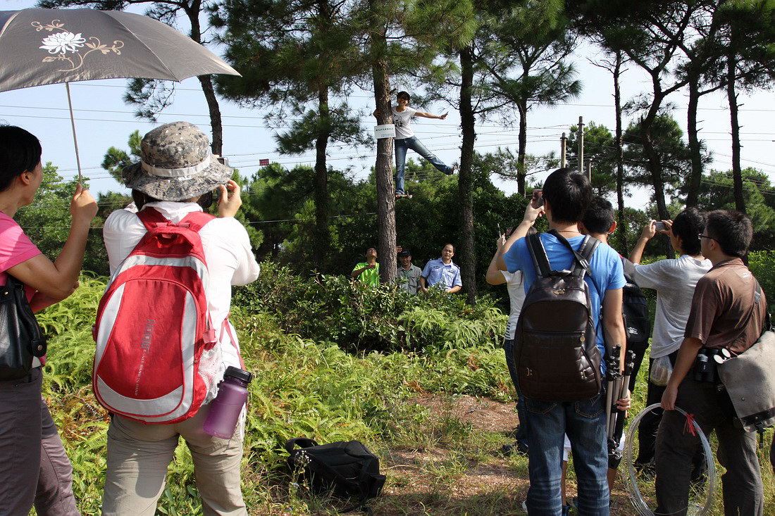 第一次参加巡山护鸟活动-民间志愿者-北海365