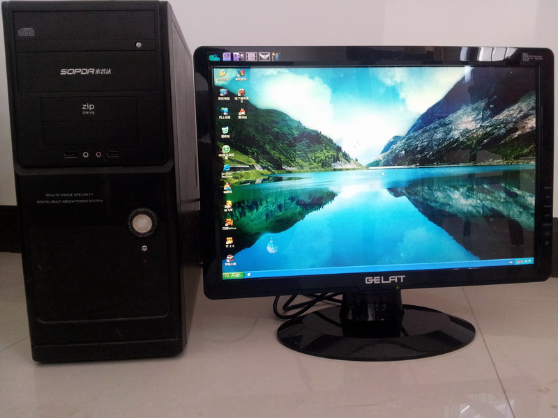卖19寸液晶电脑1300元,双核主机1000元-电脑