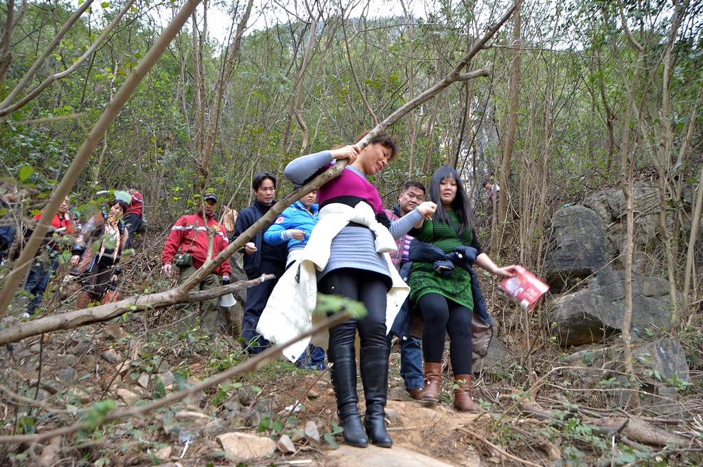 北海泳协代表团2013元旦系列活动(扶绥登山下水观左江