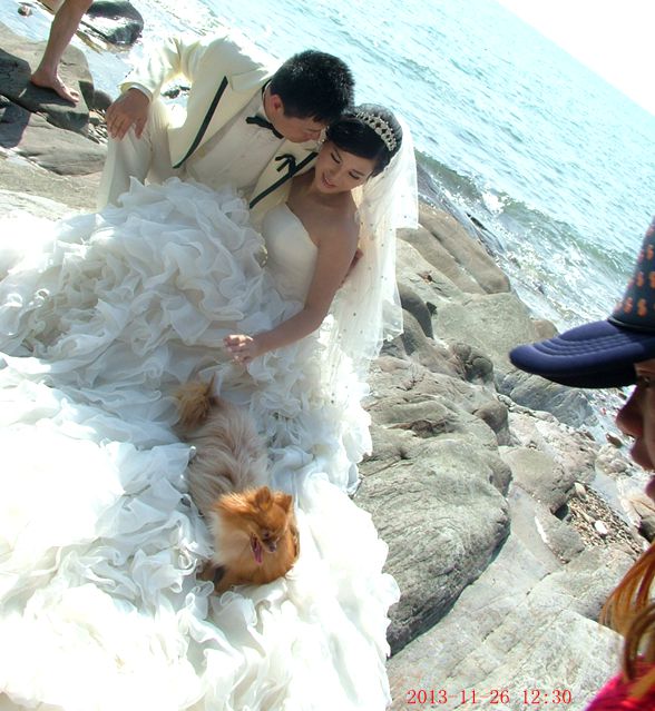 2013年11月26日沙雕之后游冠头岭,在此拍婚纱