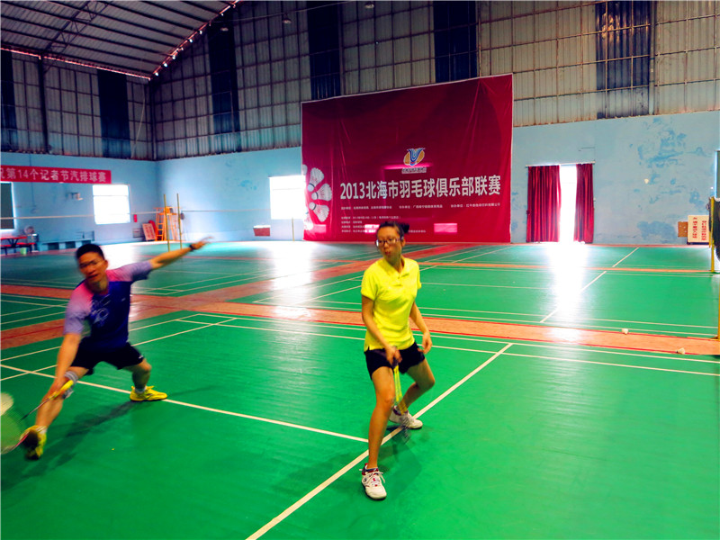 2月5日上午,石林球馆打球-北海羽毛球-北海36