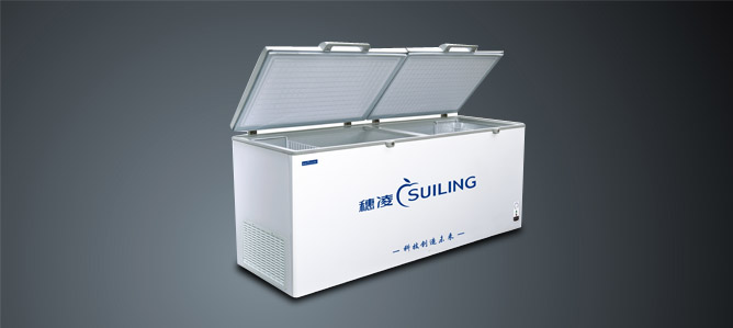 二手卧式冰柜。超大台。茶叶店。海鲜冷冻用-