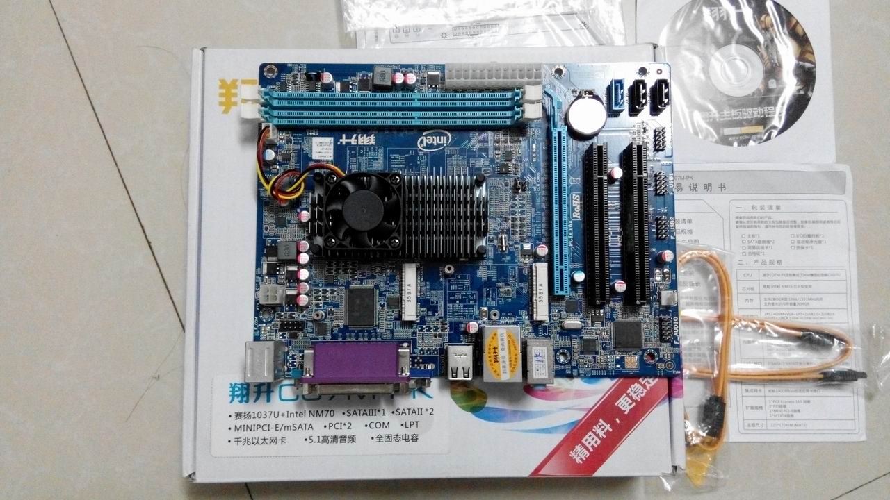 出低功耗集成C1037U笔记本CPU的双核小主板