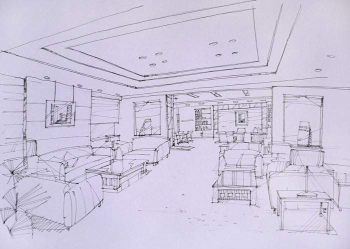 室内空间设计— 手绘效果图