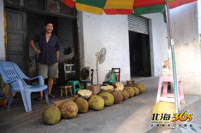 你知道北海有木菠萝一条街吗?现在一年四季都