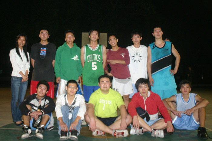 北海各篮球队的集体照!