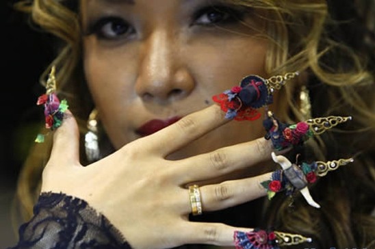 如此疯狂的3D美甲你见过吗?顺便晒下常见的美