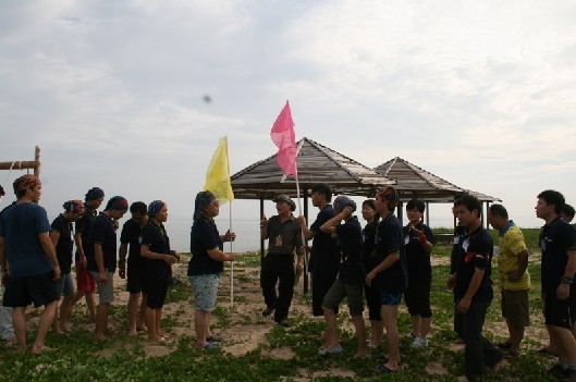 好来化工在忘忧岛的拓展培训-拓展培训-北海3