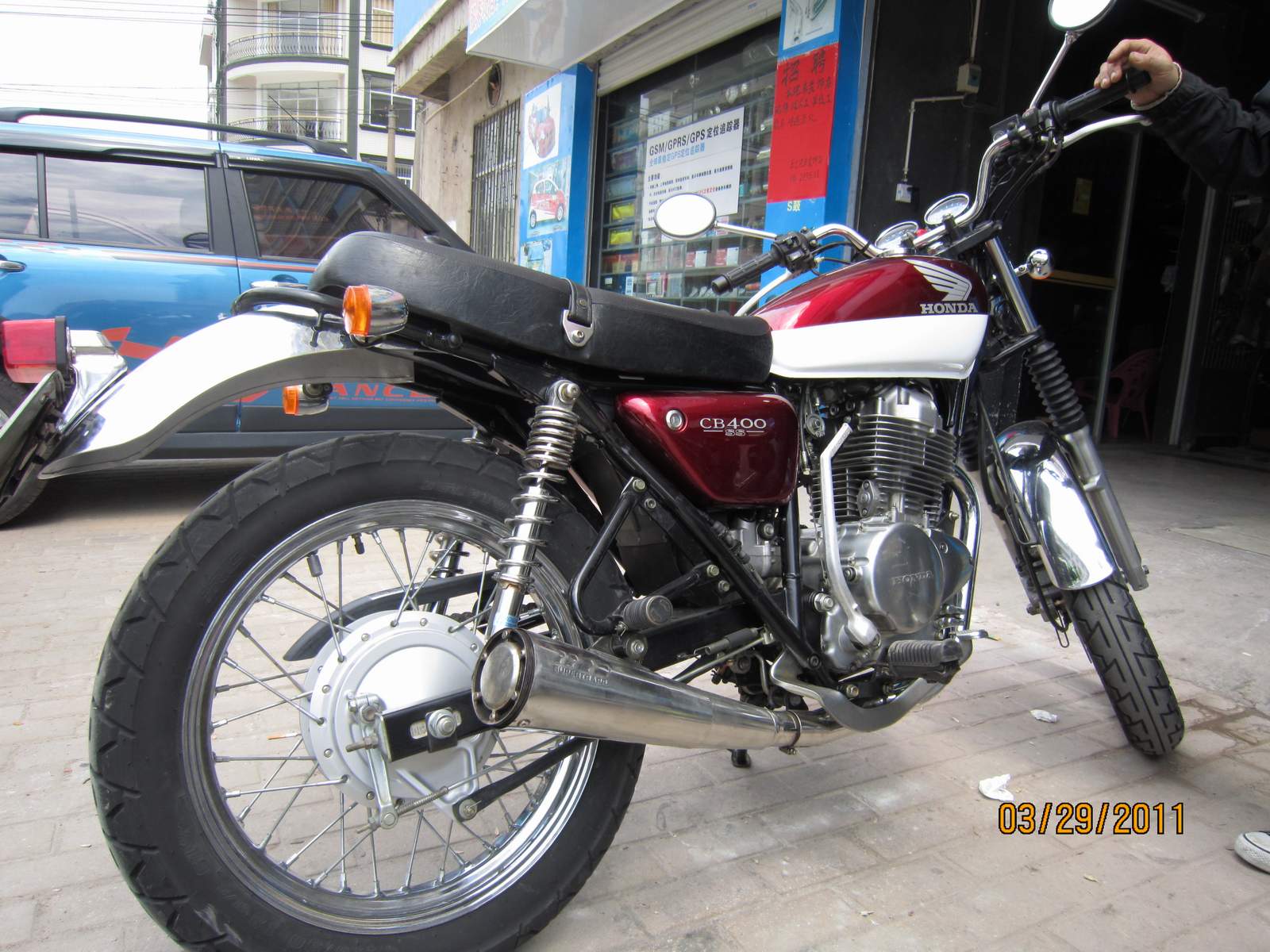 出售本田复古单缸cb400ss,原装度很高,价格一万七 摩托车 电动车 高清图片