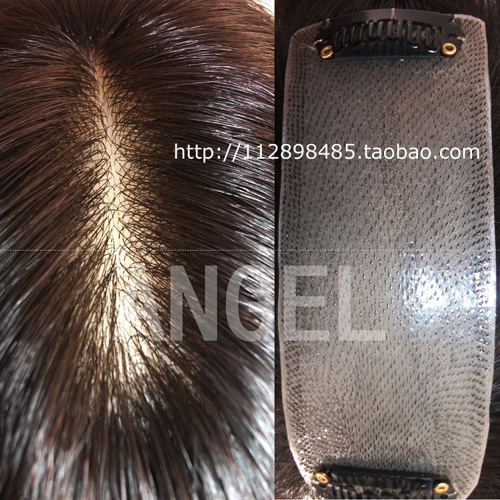 男女假发:高仿真头皮+100%真人<em>头发</em>,自然逼真