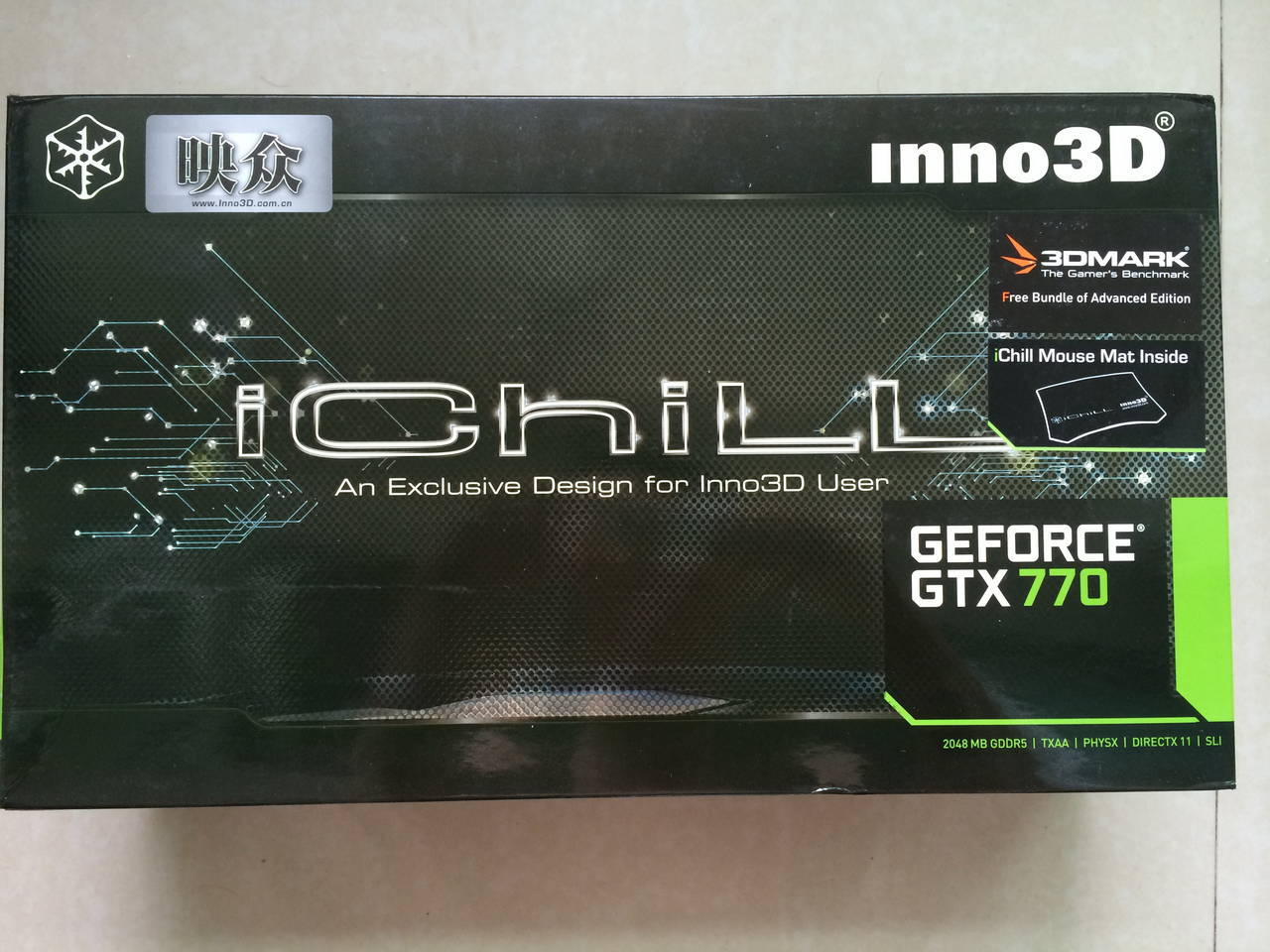 显卡 映众gtx770 2g冰龙版 3奶罩风扇 霸气!