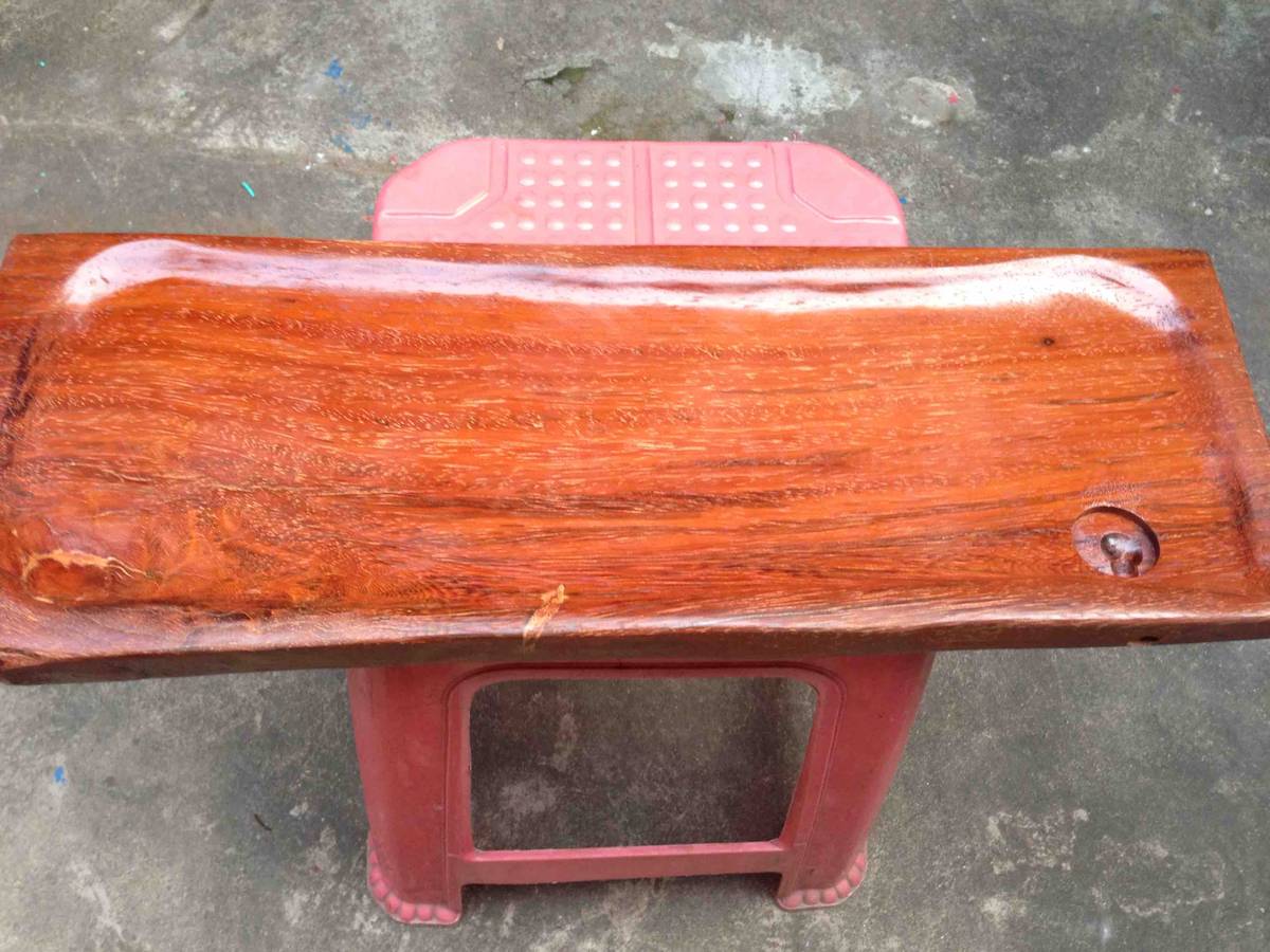 自己第一次做的小茶盘,木料不知道是什么木头