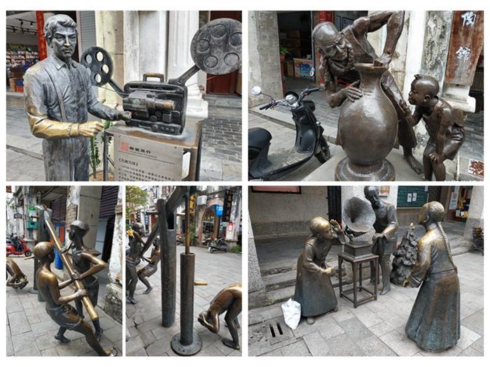 北海百年老街青铜雕塑知多少华叔带你去看看