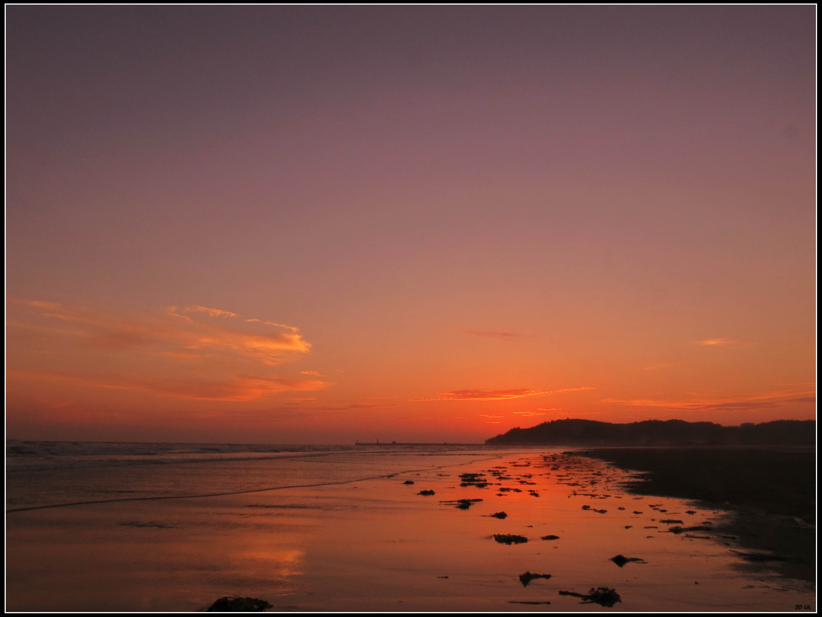 大墩海的夕阳照-色影沙龙-北海365网(beihai365.com)