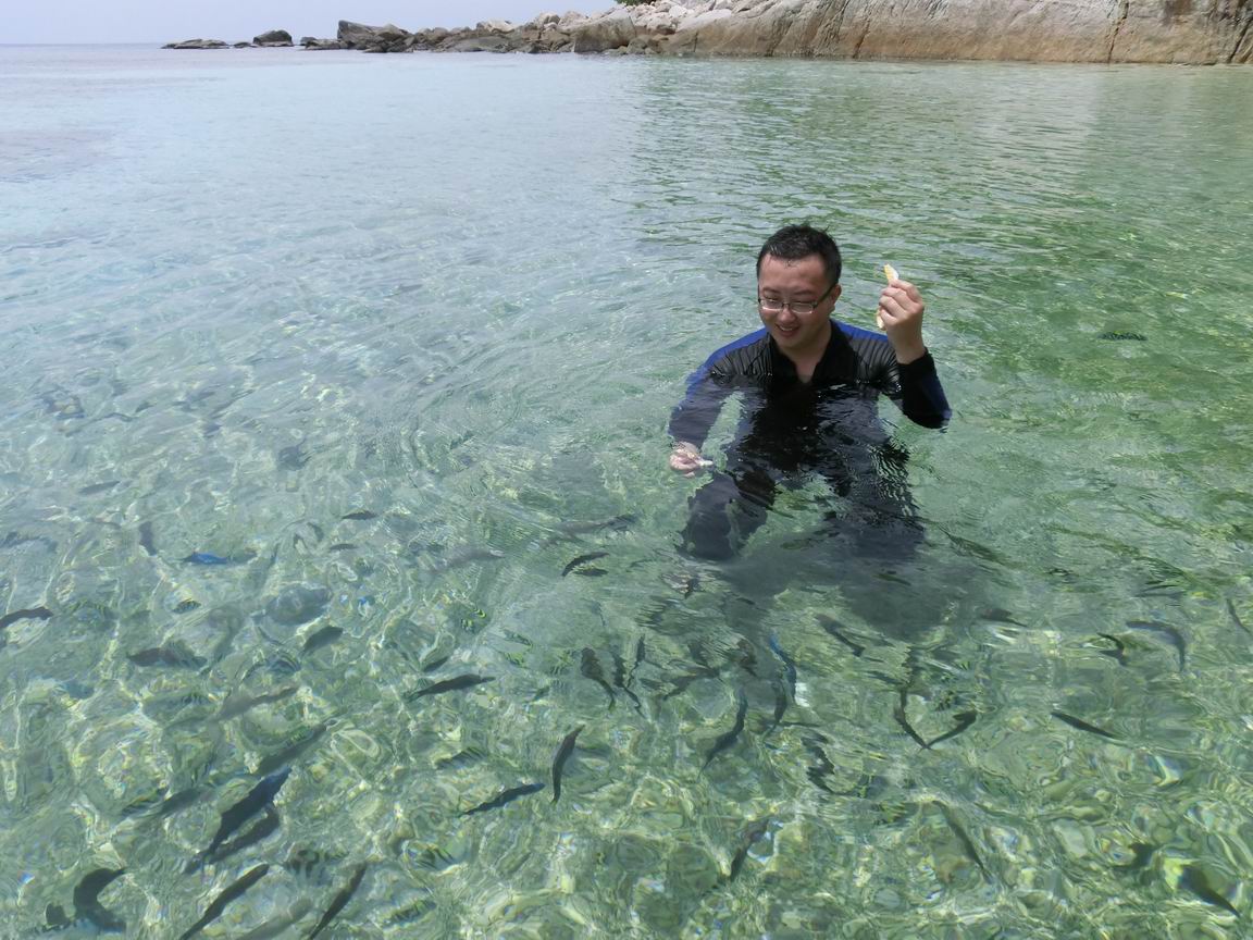 白天都出去浮潜,都晒成非洲鸡了!浮潜一定要带浮潜服啊!