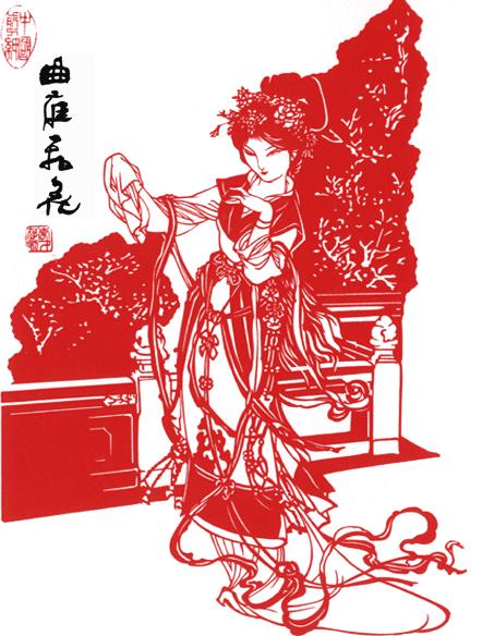 8)中国传统民间艺术——手工剪纸落户北海(组图)