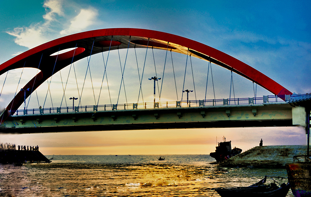 北京北海大桥图片
