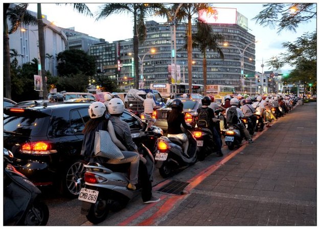 台湾摩托车大军图片