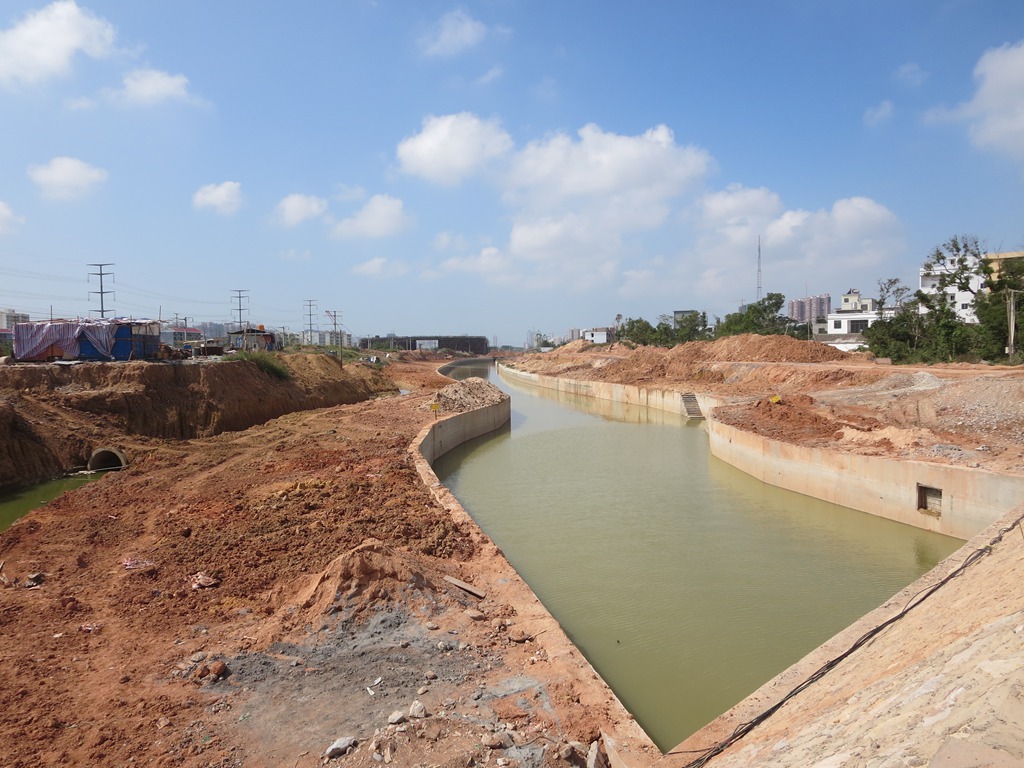 铁路北排水明渠已基本建成,排洪排涝的同时让北海又添一景(多图)
