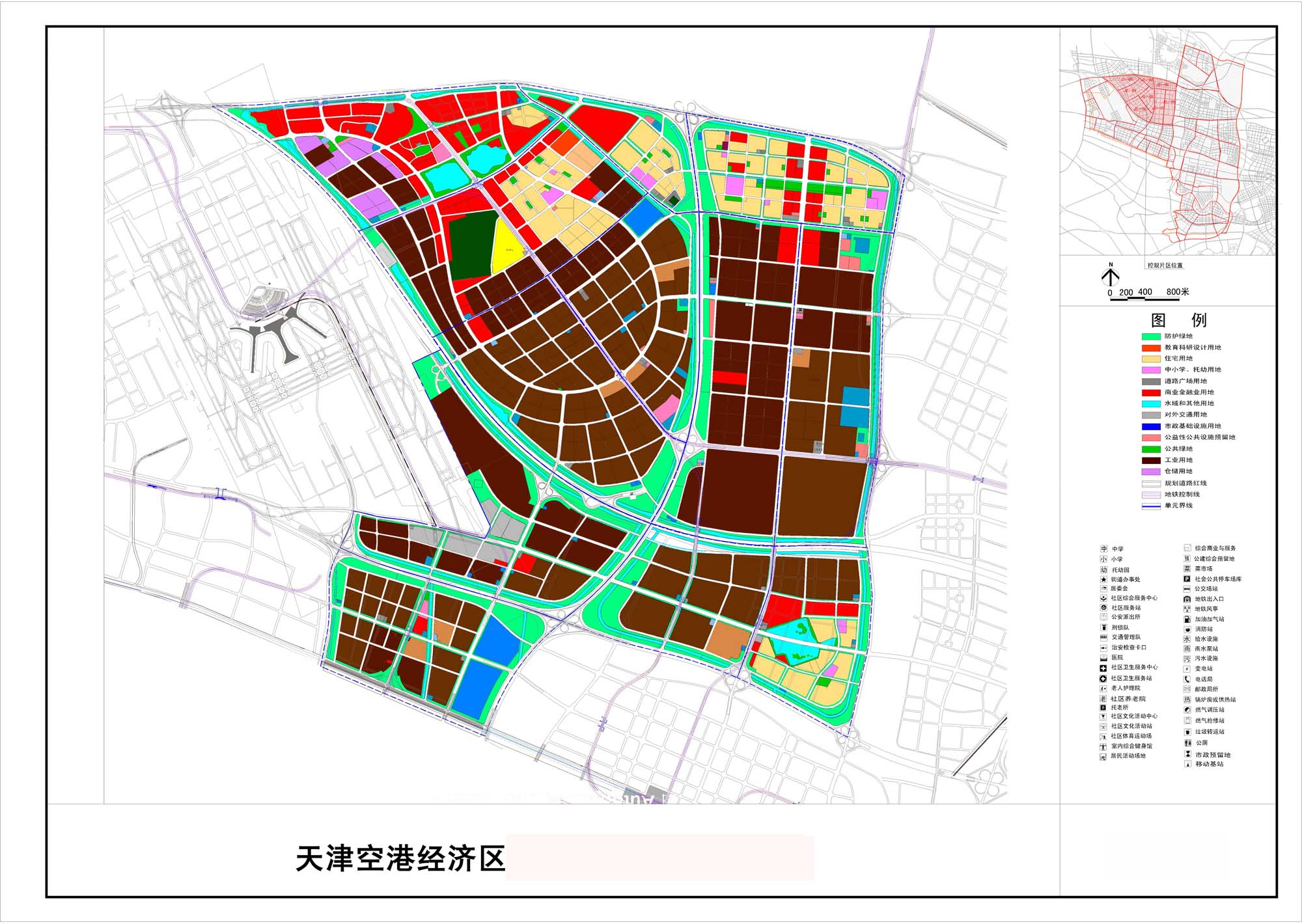 天津空港经济区 地图图片