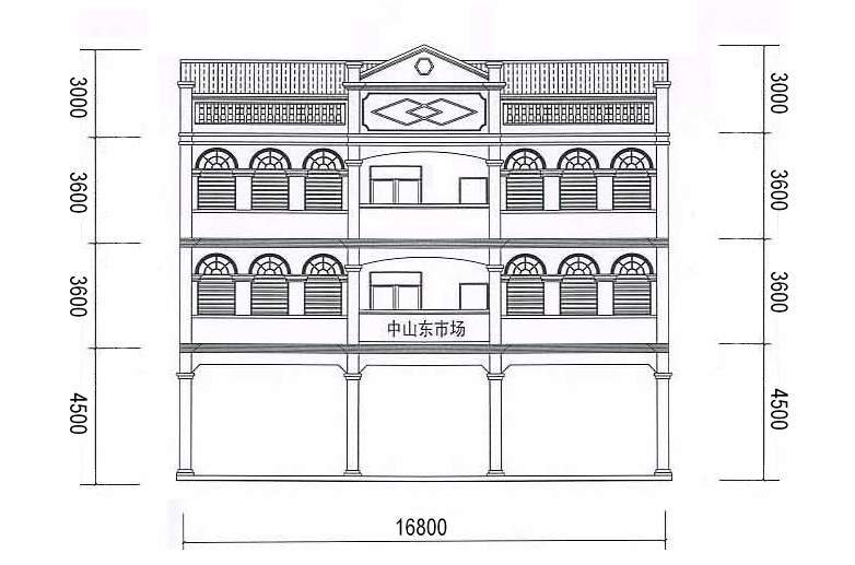 首层骑楼能停车,中山东市场封顶(44楼增加市场内平面图)