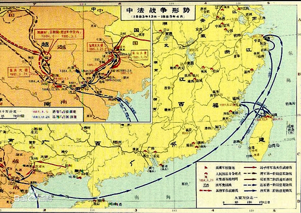 130年前的清明日法军舰开炮为冠头岭上的拜山壮采图