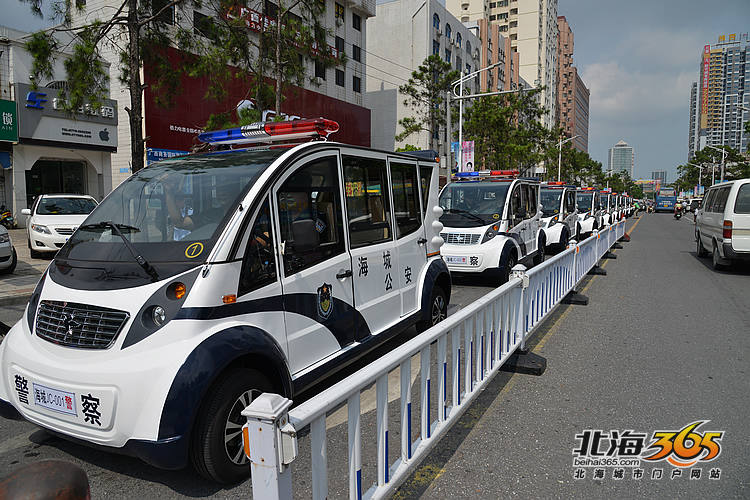 海城區16輛全新警用電動巡邏車正式啟用