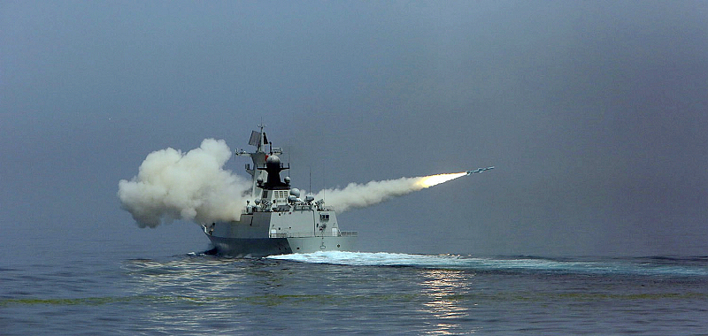 注意解放军9月26日在北部湾白龙尾海域实弹射击