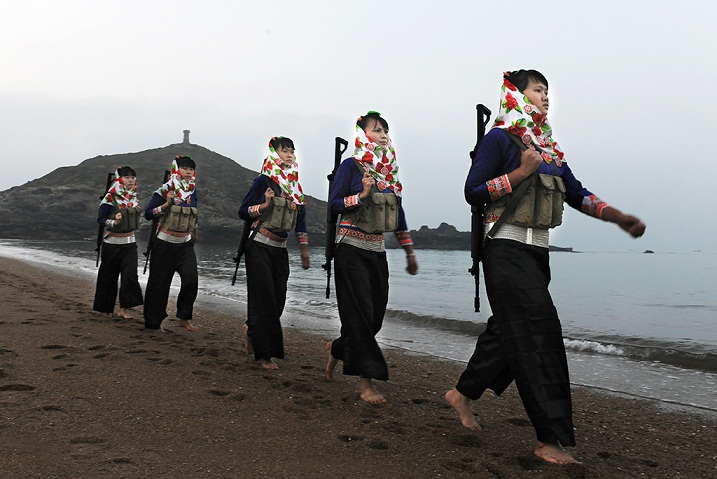 霸气的北海地角女子民兵连:撑起南海前哨半边天