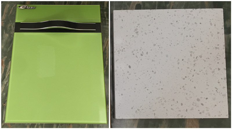 玻璃实木门板  石英石台面