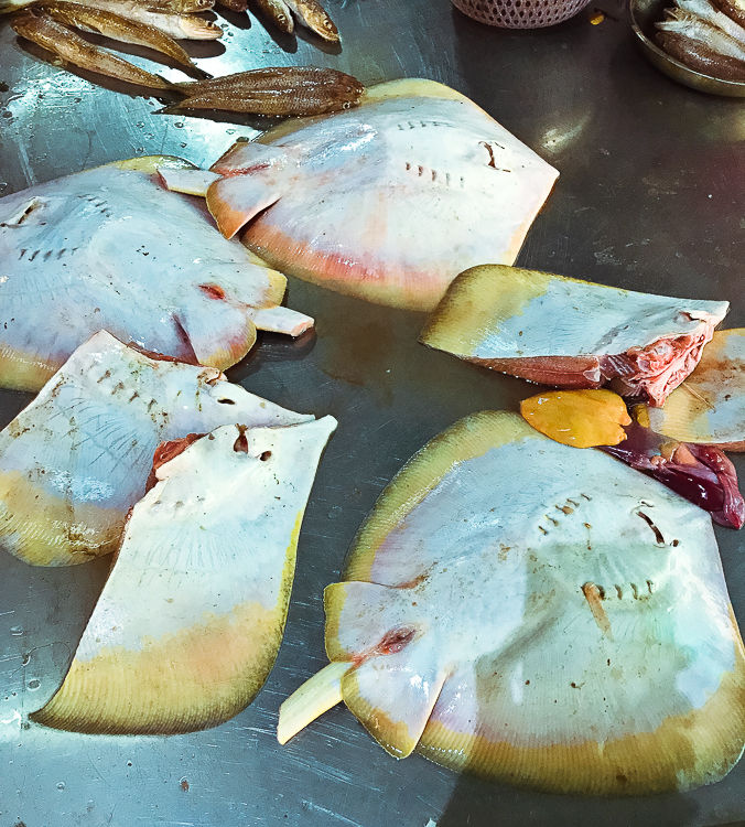 蒲鱼 25元,巴碟鱼 25元 蒲鱼炆晒豉好好吃的喔,特别是那片湿(蒲鱼肝)