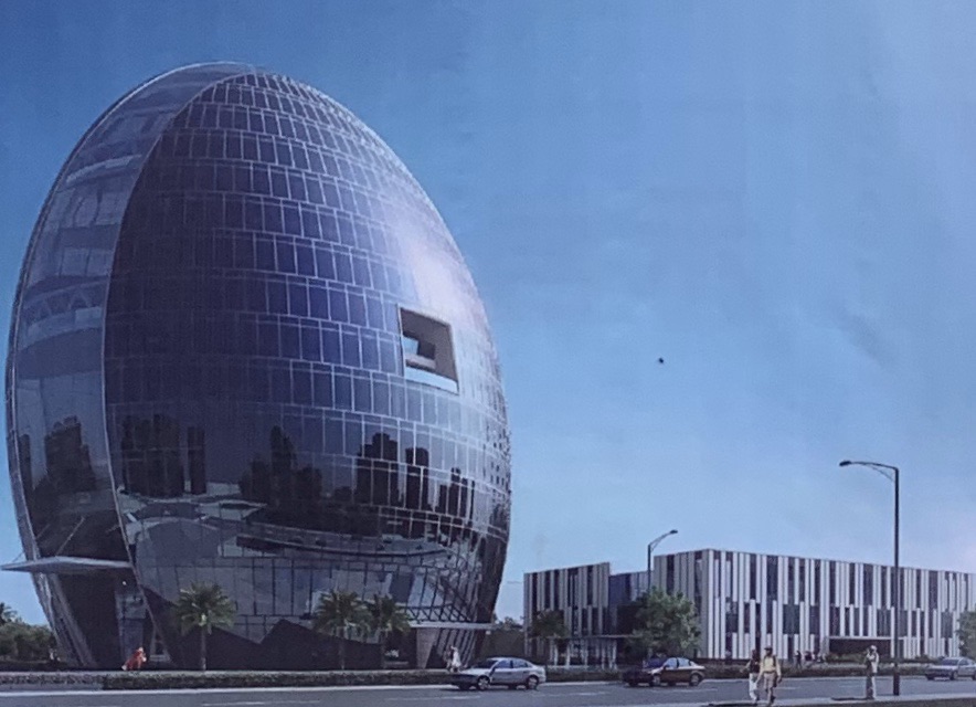 还有准备建的高科技鸭蛋大厦,因为这是创新之城,所以建筑都是炫酷的.