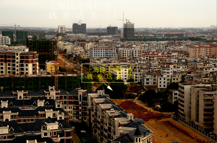 上海路是北海东部地区贯穿南北的一条重要道路,北端的修筑经过奋战