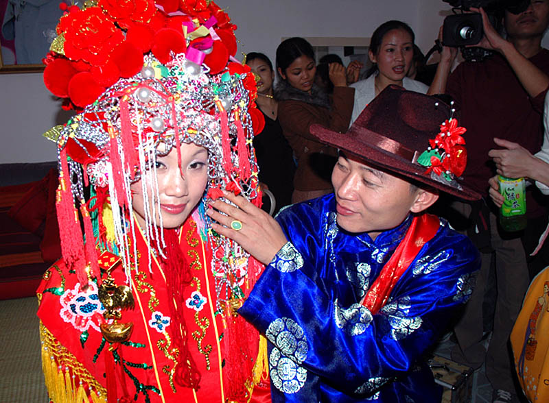 花轿接亲昨日重现北海