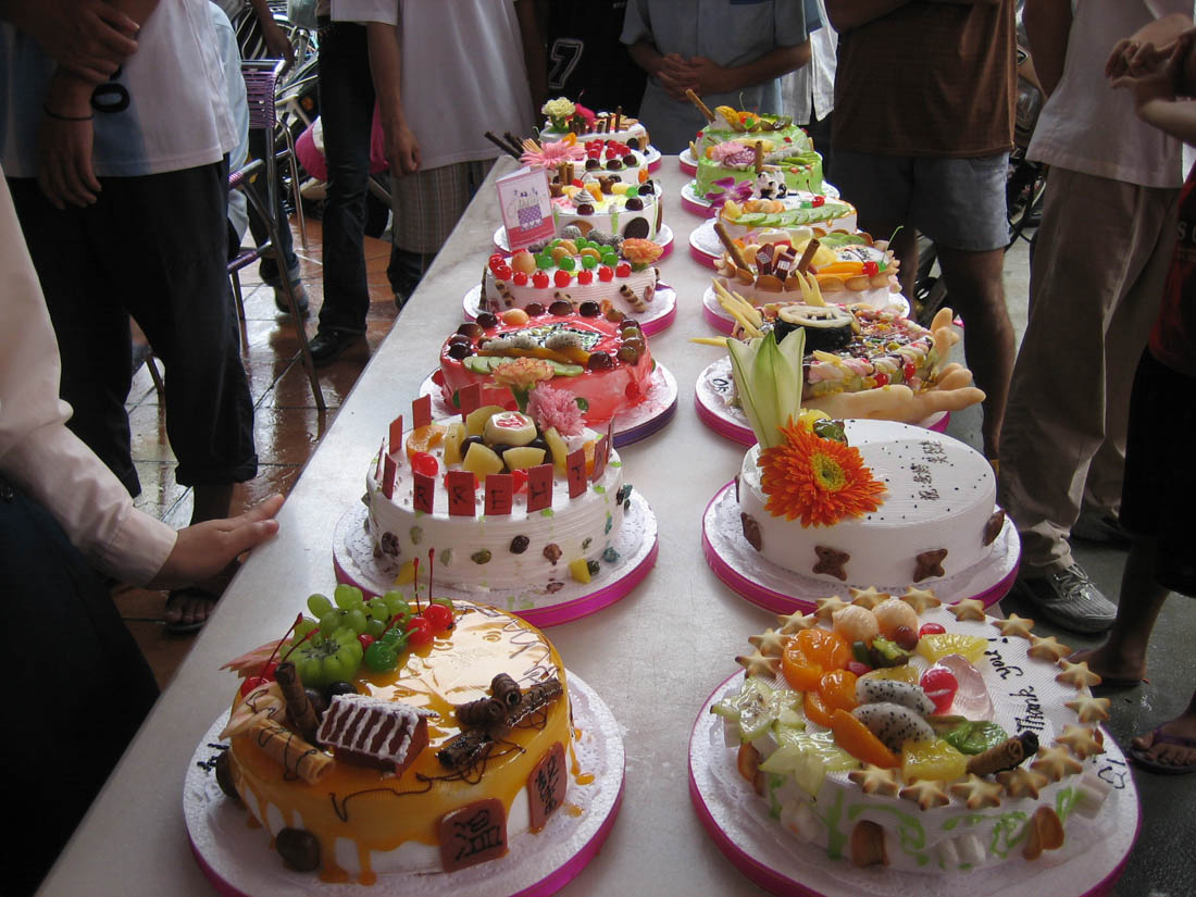 感恩蛋糕活动比赛的花絮