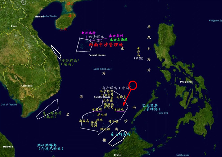 美济礁地图位置图图片