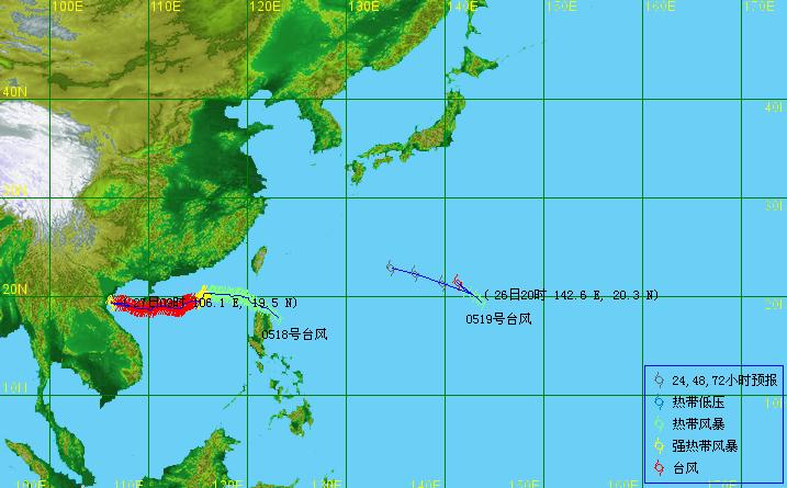 今年第18号台风达维影响北海