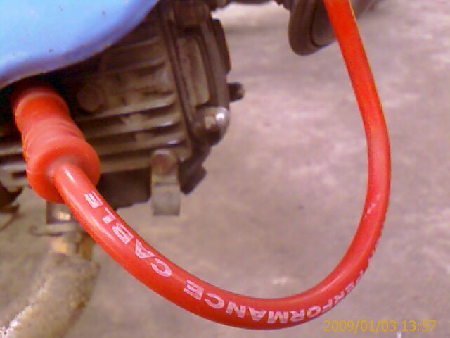 摩托车换高压线