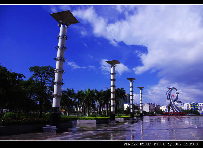 暴雨后的廉州广场(图·之壹)-今日合浦-北海365网(beihai365.com)