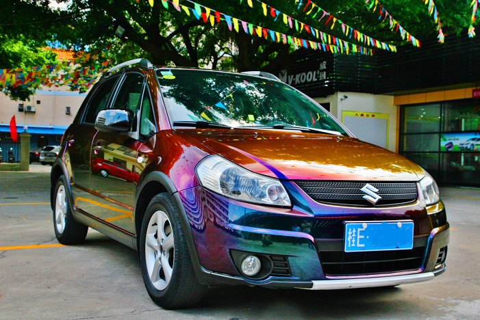 梦幻色彩超级变色龙之天语x4喷漆过程