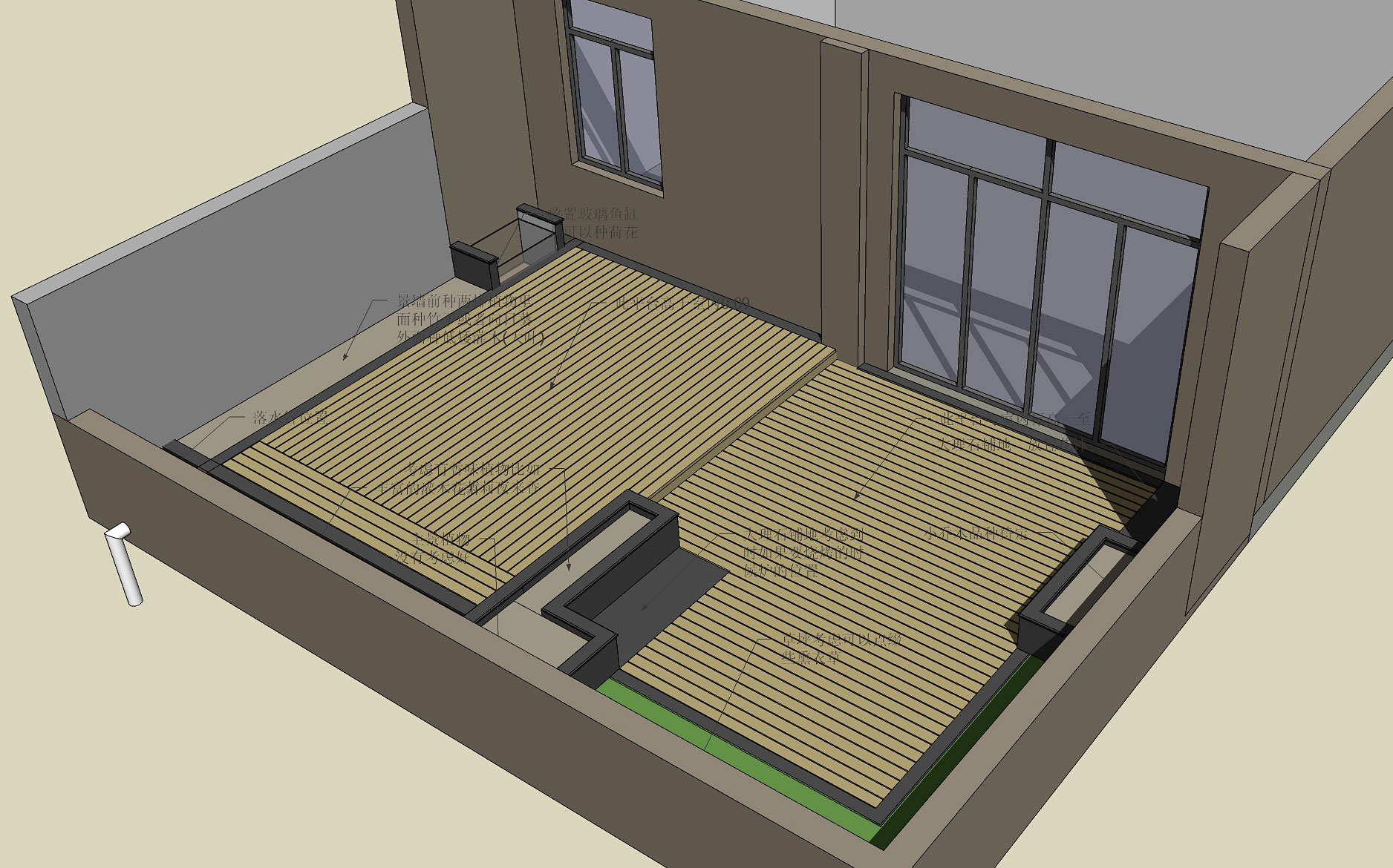 我家自建房5樓露臺,自己設計的屋頂花園裝修進行時(部分施工打算自己