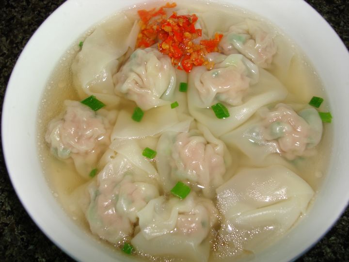 莲花式的馄饨包法~,好看又好吃!