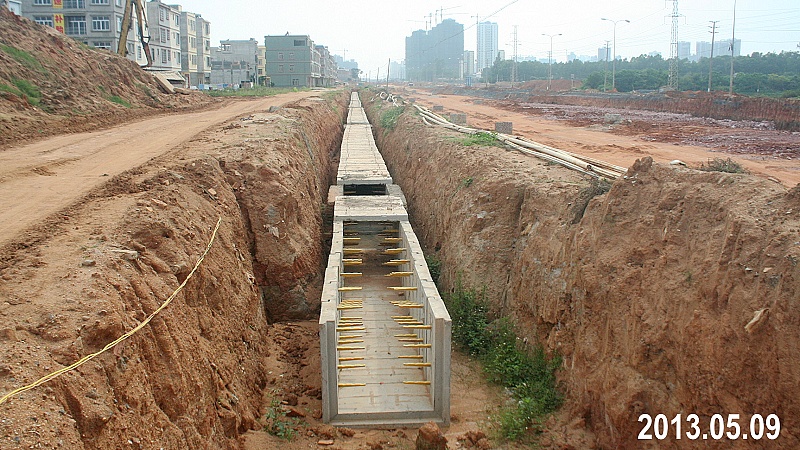 探秘北海最先进的银滩大道:大型雨水渠,综合线管沟