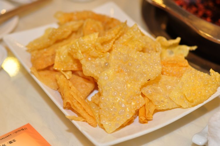 炸腐竹皮是每次火锅都必点的