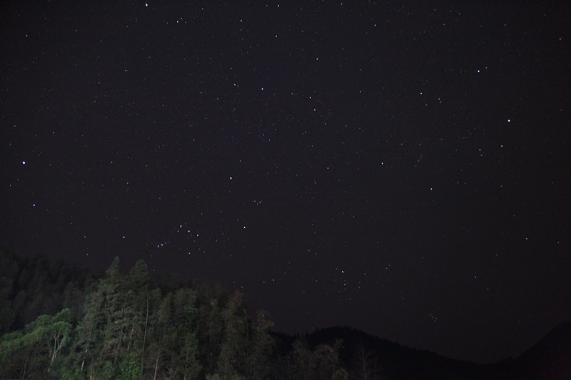 无意中抬头竟发现夜空中有星星,我偷偷溜到一边去,无视他们的激情吆喝