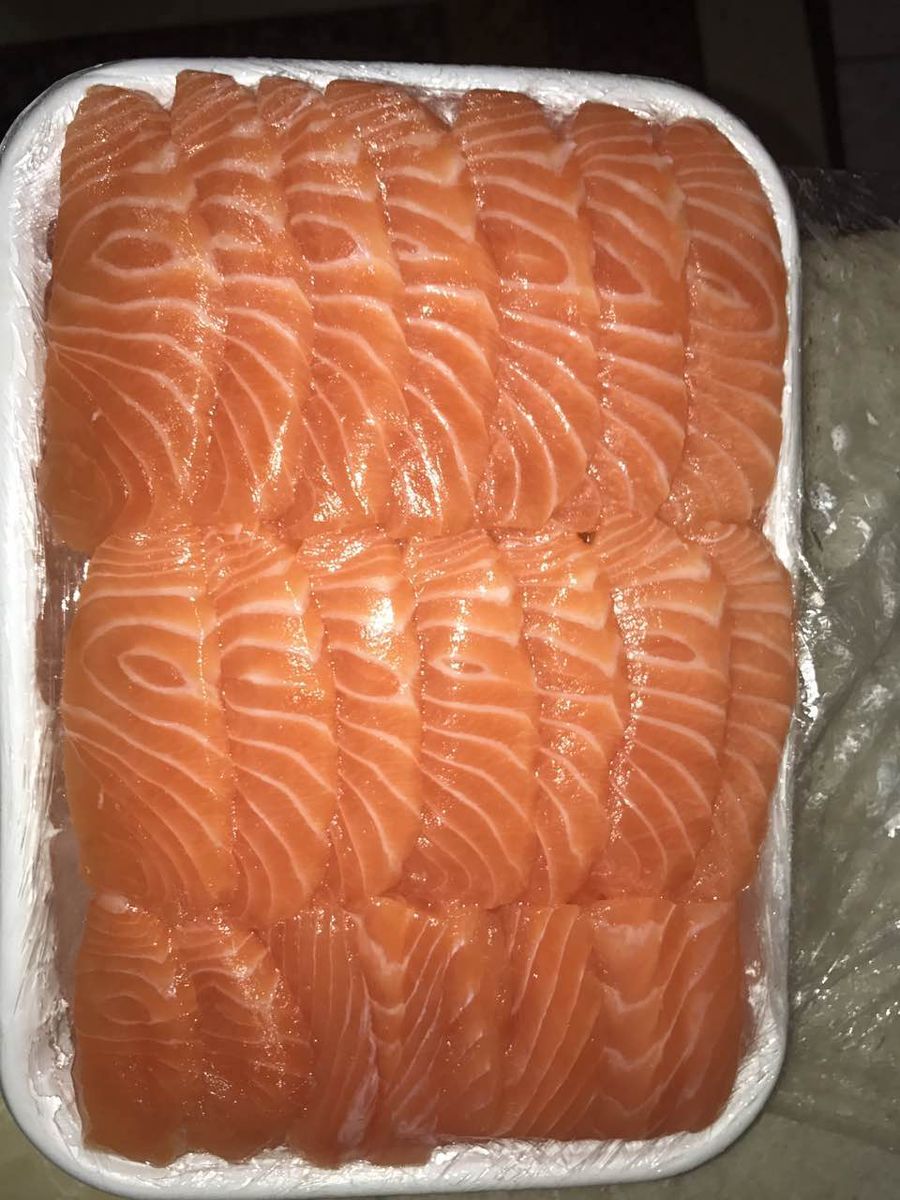 私房外卖三文鱼刺身.