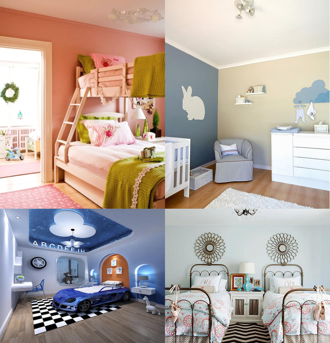 现在的儿童房装修真是各种方案层出不穷,粉红的公主房,古灵精怪的小