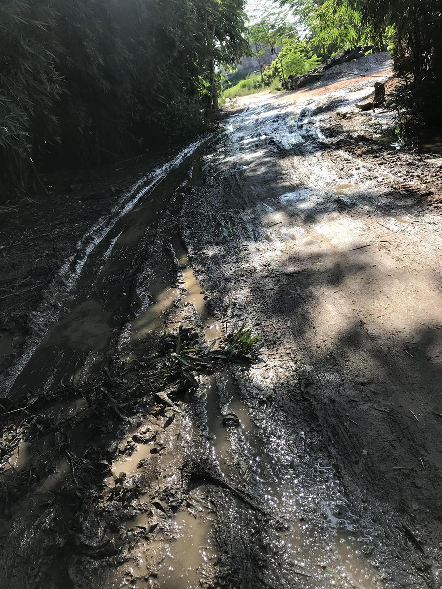 一下雨就成泥水路城裡的背街小巷順暢了能否關注一下農村