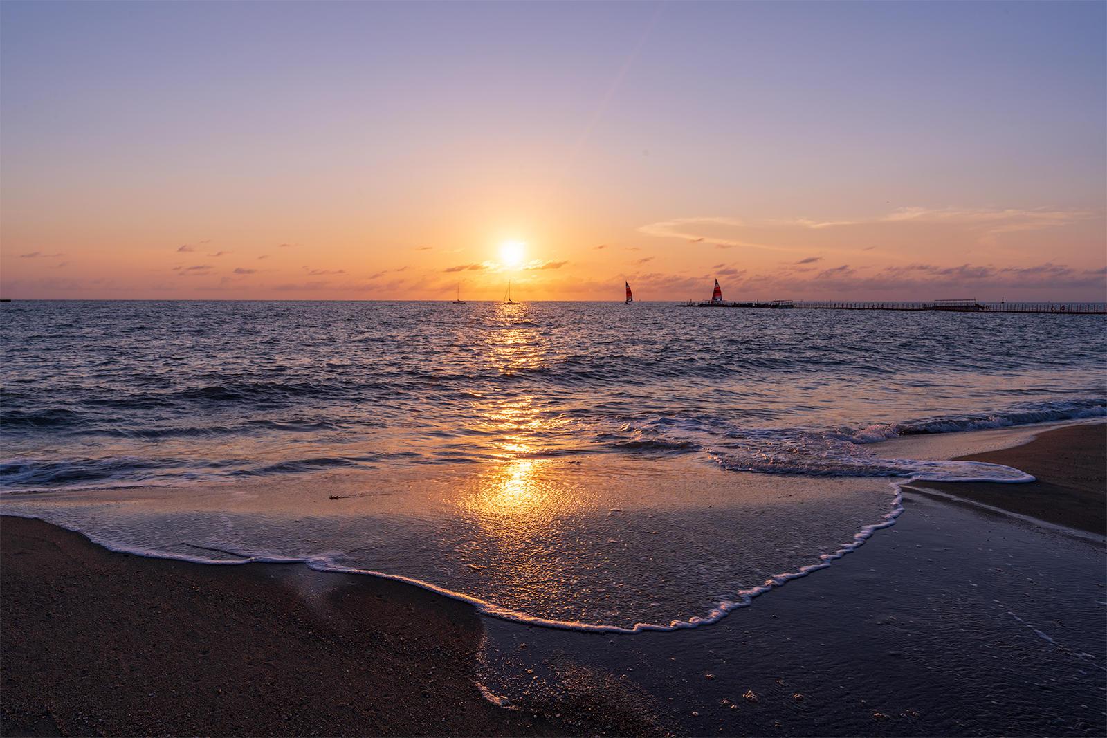 紫霞湾落日-人文风光-北海365网(beihai365.com)